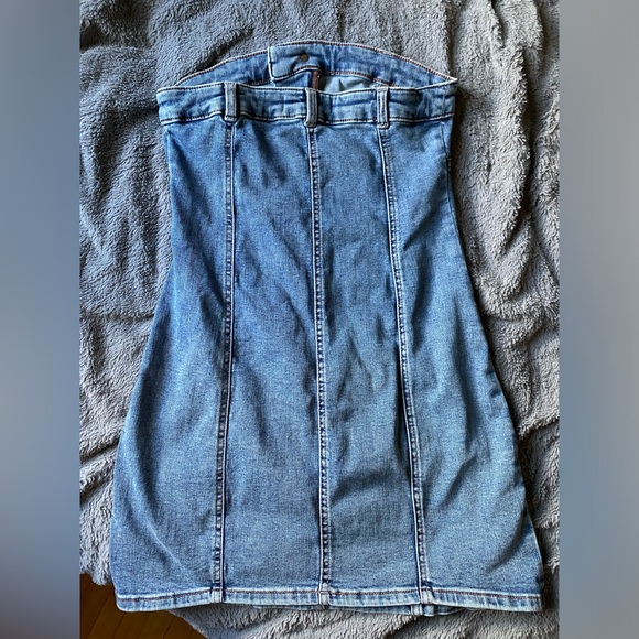 Garage Denim Tube Dress NWOT - Picture 3 of 3